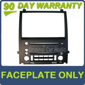 New 2007 - 2010 GMC Cadillac Escalade OEM Navigation Stereo Radio 6 Disc Changer Faceplate Bezel Only