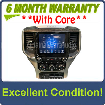 19 - 22 Dodge Ram 1500 Pickup OEM Navigation Center Stack 8.4" Touch-Screen Radio A/C BEZEL