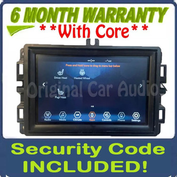 Refurbished 2017 - 2020 Jeep Cherokee OEM  7' Inch Display Screen AM FM Radio Receiver VP2_7 KL SXM