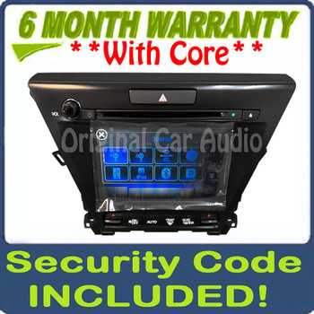 Refurbished 2016 - 2017 Acura MDX OEM Single CD AM FM Touch Screen Navigation Media Radio Receiver