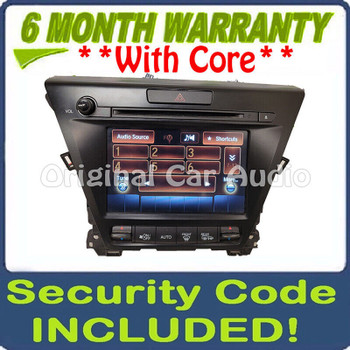 2018 - 2020 ACURA MDX OEM AM FM Radio Audio Media Receiver w/ A/C Control 39540TZ5B520, 39540 TZ5 B520, 39540-TZ5-B520