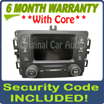 2014 - 2017 Jeep Cherokee KL OEM Multi Media AM FM Sat Bluetooth Radio Receiver VP2 RA2 XM