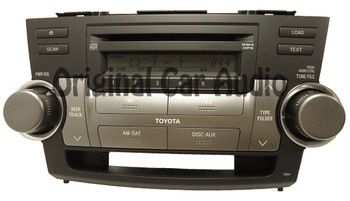 NEW 2008 2009 2010 2011 2012 08 09 10 11 12 TOYOTA Highlander OEM JBL AM FM Satellite Radio 6 Disc Changer MP3 CD Player 51855