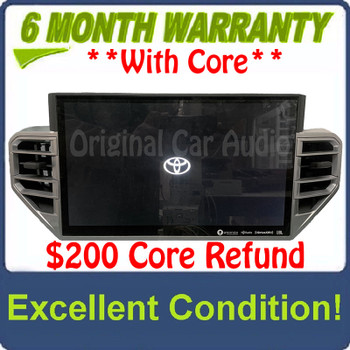 2022-2024 Toyota Tundra OEM AM FM XM JBL Silver Trim Display Screen Radio Receiver