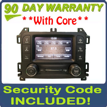 Refurbished 2022 - 2018 Jeep Wrangler OEMAM FM Radio Uconnect 5' Display Receiver VP2_5 JL NA