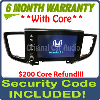 2021 - 2023 Honda Ridgeline OEM Touch Screen Multi Media Bluetooth Apple Car Play Android Auto Display Receiver