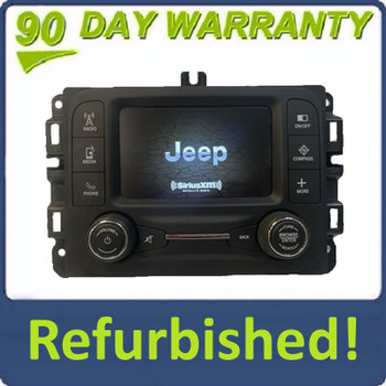 Refurbished 2015 - 2017 Jeep Renegade OEM VP@ Touch Screen Multimedia AM FM SAT Radio Receiver