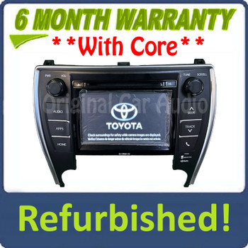 Refurbished 2015 - 2017 Toyota Camry OEM AM FM XM HD Touch Screen Radio Gracenote P11222