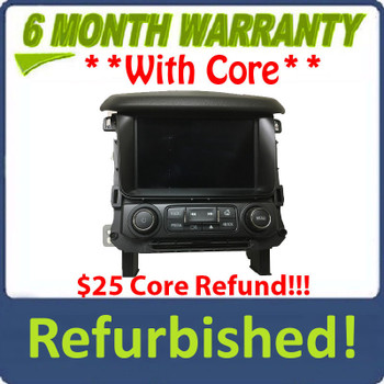 Refurbished 2015 - 2017 GMC Yukon XL 1500 OEM Touch Screen Radio Control Panel Display RSE RED