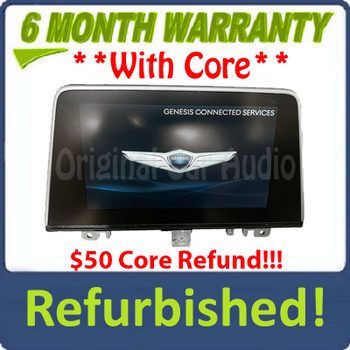 Refurbished 2019 - 2022 Hyundai Genesis G70 OEM Touch Screen Radio Info Multi Media Display Monitor