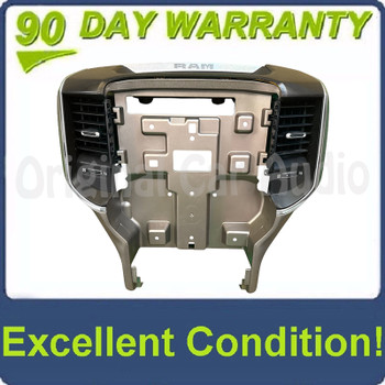 2019-2025 RAM 1500-3500 LARAMIE CENTER CONSOLE 12” RADIO DASH TRIM BEZEL OEM