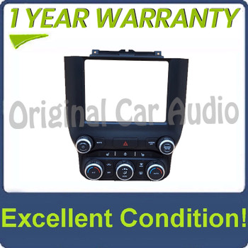 2019-2024 Dodge Ram Audio AC Heater Climate Control Bezel Manual Temperature Control Panel 1500 2500 3500 