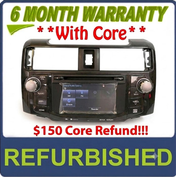 2014 - 2018 Toyota 4Runner OEM JBL Gracenote GPS Navigation Multimedia Bluetooth HD Radio Receiver