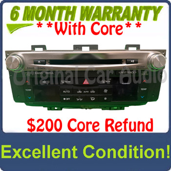 2015 - 2016 Lexus GS350 OEM Multi Media Gracenote Navigation AM FM CD XM Radio Receiver Dual Zone Climate Control - P11157