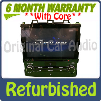 Refurbished 2020 - 2023 Subaru Ascent OEM Standard Sound Touch Screen Apple Car Play Android Auto CD Multi Media Radio Receiver - Analog