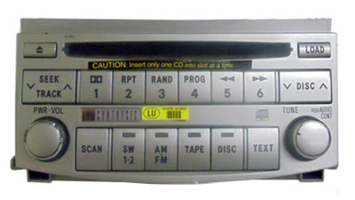 EUROPEAN ONLY -  Toyota Avalon Radio MP3 SW 6 Disc CD Changer