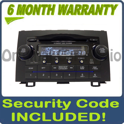NEW HONDA CRV CR-V Radio 6 Disc CD Changer XM MP3 2007 2008 2009 2010
