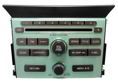 Honda XM Radio 6 Disc Changer CD Player Aux Stereo OEM