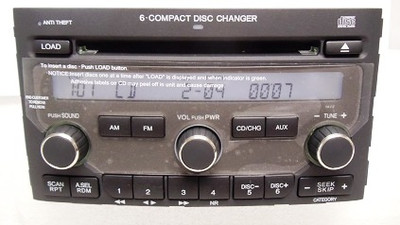 2006-2008 Honda Pilot Radio and 6  Player