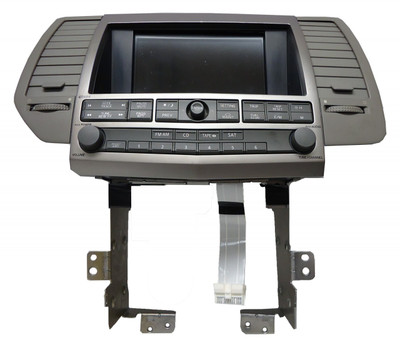 BEZEL/FACE ONLY for 04 05 06 Nissan Maxima Radio Tape and 6 CD player Screen Display Buttons Bezel Full Unit BOSE GREY