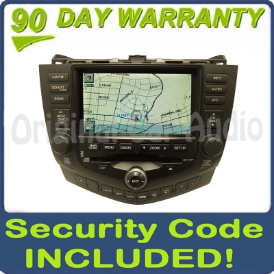 2004 2005 2006 2007 HONDA Accord OEM Navigation GPS System LCD Display Screen Monitor Radio 6 Disc Changer CD Player 2CK1