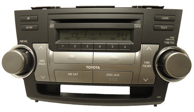 51854 TOYOTA Highlander Radio 6 Disc Changer CD Player