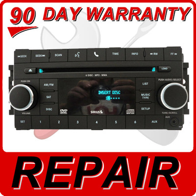 REPAIR Your 2007 - 2012 Chrysler Jeep Dodge OEM Radio AUX SAT MP3 DVD FIX 6 CD Changer Repair Only