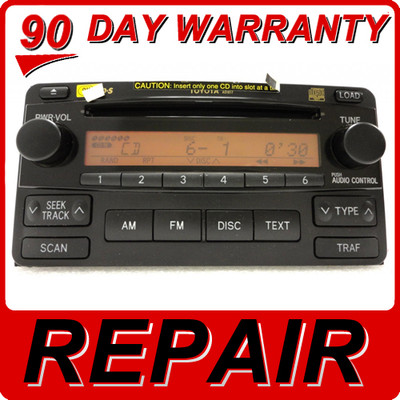 2003 - 2008 Toyota Matrix OEM 6 Disc Changer CD Player Repair Service