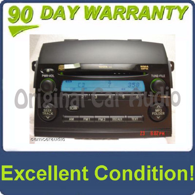 Toyota Sienna Radio MP3 CD Player 86120-AE040 2004 2005 2006 2007 2008 2009 2010