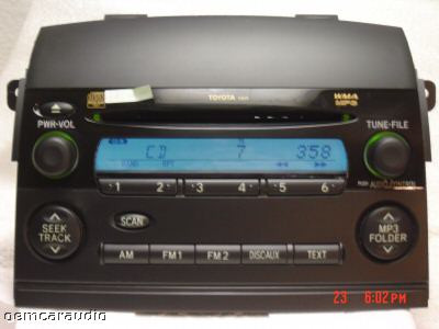 Toyota Sienna Radio MP3 CD Player 86120-AE040 2004 2005 2006 2007 2008 2009 2010