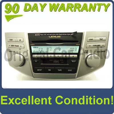 2005 - 2009 Lexus RX330 RX350 Radio CD Player 6 Disc Changer P6863 AP6867