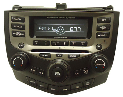 Honda Accord 7FZ1 Premium audio system radio 6 disc cd player