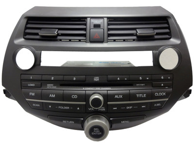 3BB4 Honda Accord Crosstour Radio 6 Disc Changer CD Player w/Face