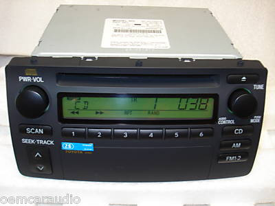 Toyota Corolla Radio and CD Player 86120-02270 2003 2004 2005