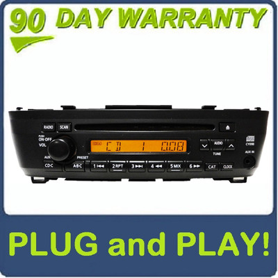 00 01 02 03 04 05 06 Nissan Sentra OEM AM FM Radio Stereo Single CD Player AUX Remote Changer Controls 7 Speaker 180 Watt System