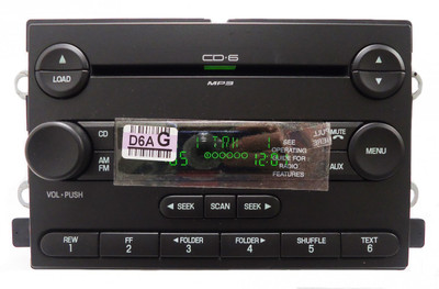 NEW FACE 2006 2007 Ford Freestyle Five Hundred Mercury Montego Sub Radio MP3 6 Disc CD Changer