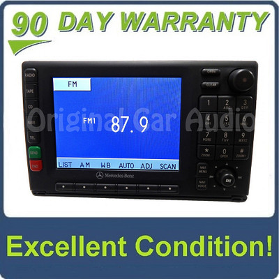 2000 - 2005 Mercedes-Benz ML Class Navigation Display Screen AM FM Radio CD Player Receiver