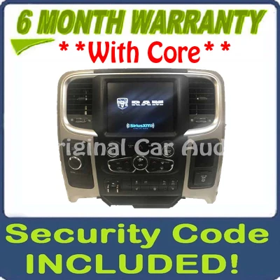 2013 - 2017 Dodge Ram OEM VP3 8.4" Touchscreen Display Radio Receiver WITH PANEL AND BEZEL