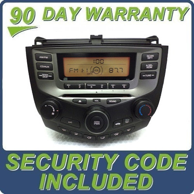 Remanufactured Honda Accord Radio and CD Player 2AA2 2003 2004 2005 2006 2007