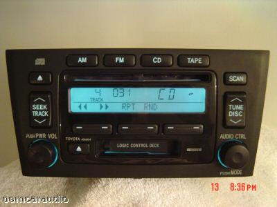 Toyota Avalon Radio Tape and CD Player 86120-AC080 2000-2004