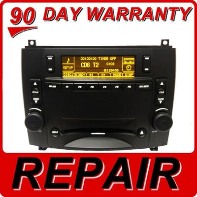 03 04 05 06 07 REPAIR YOUR CADILLAC CTS SRX OEM Radio 6 Disc Changer CD Player REPAIR 2003 2004 2005 2006 2007