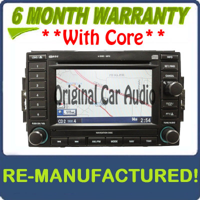 2005 - 2009 REC re-manufactured Dodge Chysler Jeep Navigation Radio 6 Disc CD Changer Player