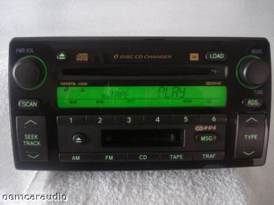 TOYOTA Camry JBL Radio Stereo 6 Disc Changer Tape Cassette CD Player OEM