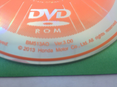 Acura Honda Satellite Navigation System GPS DVD Drive Disc BM513AO Ver. 3.D0