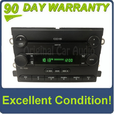 2005 - 2007 Ford F-150 Freestyle Mustang AM FM Radio MP3 6 Disc CD Changer