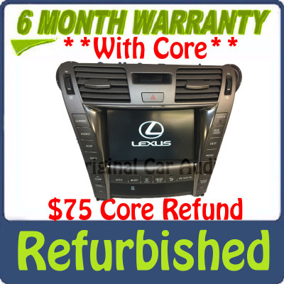 Refurbished 2007 - 2010 Lexus LS460 LS600HL Multi-Display Navigation GPS HDD Touch Screen w/Climate Control