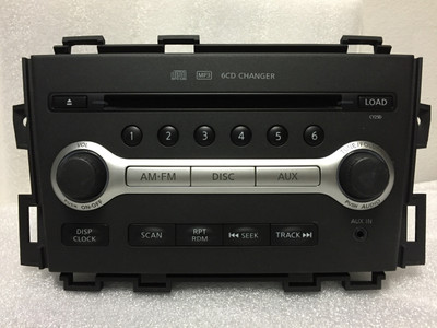 2009 - 2010 Nissan MURANO OEM AM FM Radio Stereo AUX MP3 6 Disc CD Changer Receiver CY25D, 28185 1AA0A, 281851AA0A, 28185-1AA0A, PN-2955H, PN 2955H, PN2955H