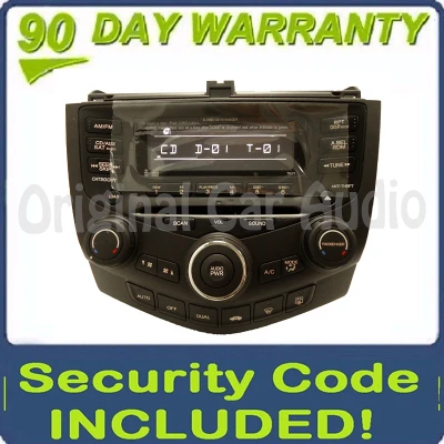 RE-MANUFACTURED HONDA Accord AM FM XM Satllite Radio 6 Disc Changer CD Player 7BY1 2004 2005 2006 2007