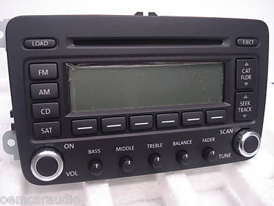 VW Volkswagen Jetta Passat Golf Rabbit EOS Radio 6 Disc Changer MP3 CD player 1K0035180 2005 2006 2007 2008 2009 OEM