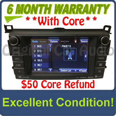2015 - 2018 Toyota Rav4 OEM JBL Entune Navigation Gracenote SAT HD Radio 100576